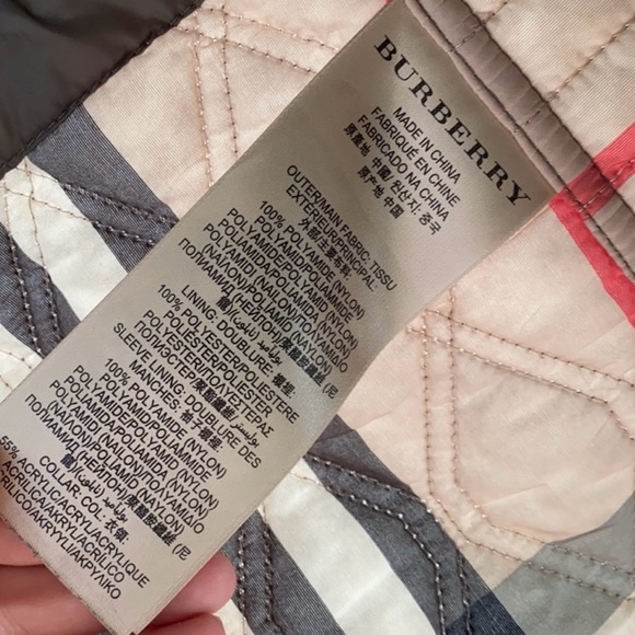 Burberry Olive Green Quilted Jacket - Picture 3 of 4